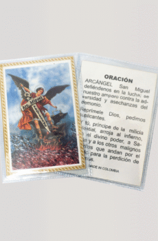 LAMINA SAN MIGUEL CON ESPADA