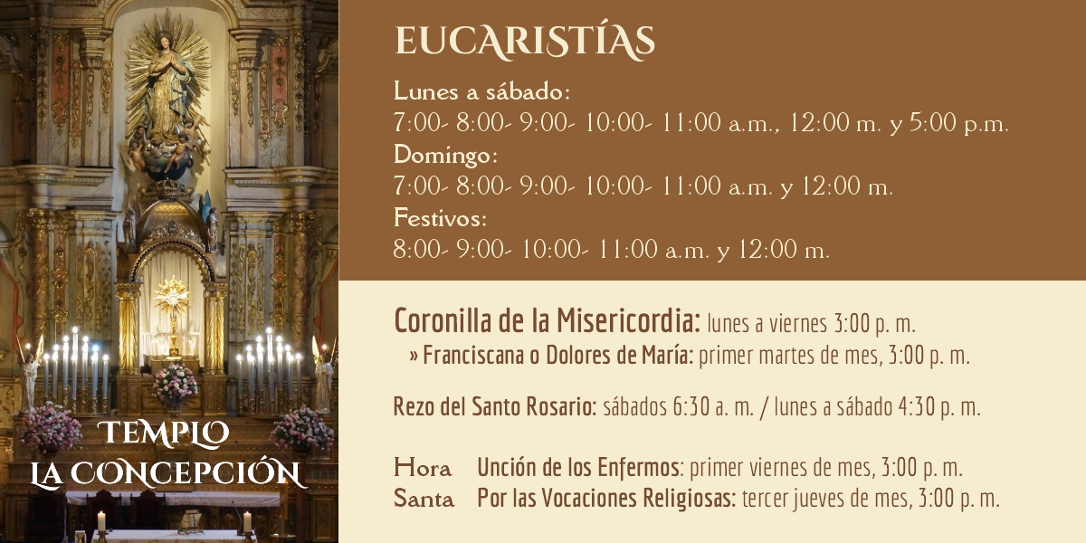 HORARIOS TEMPLO